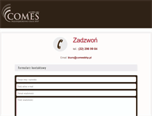 Tablet Screenshot of comesbhp.pl